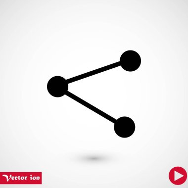 simge vektör, düz tasarım en iyi vektör simgesi paylaşmak