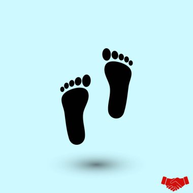 ayak vektör simgesi, düz tasarım en iyi vektör simgesi
