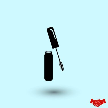 Maskara vektör simgesi, düz tasarım en iyi vektör simgesi