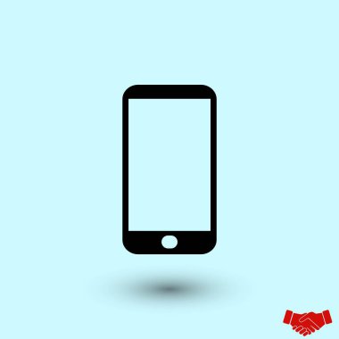 akıllı telefon simgesi, düz tasarım en iyi vektör simgesi