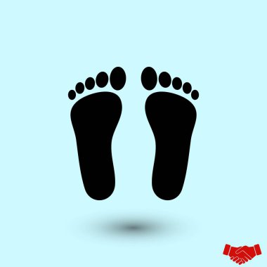 ayak vektör simgesi, düz tasarım en iyi vektör simgesi