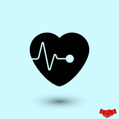 Kalpler vektör simgesi, düz tasarım en iyi vektör simgesi