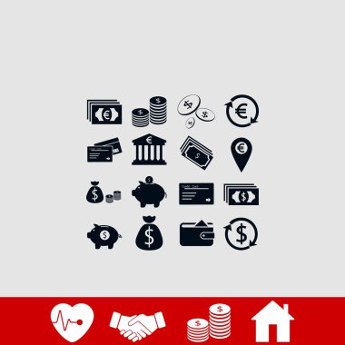 Simgeler vektör, düz tasarım en iyi vektör simgesi Finans