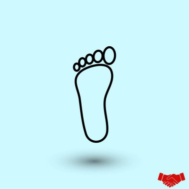 ayak vektör simgesi, düz tasarım en iyi vektör simgesi