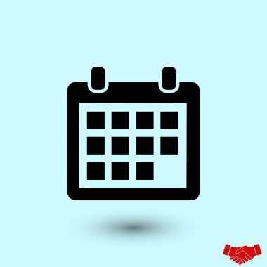 takvim simge vektör, düz tasarım en iyi vektör simgesi