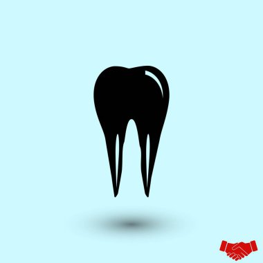 Diş iconvector, düz tasarım en iyi vektör simgesi