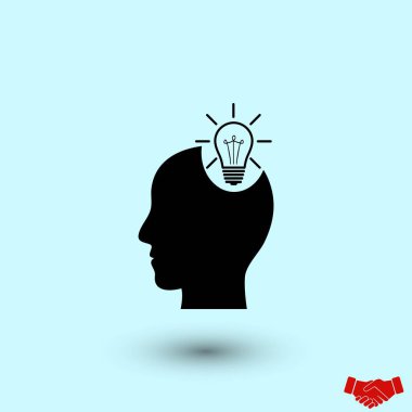 Ekibimizi ampul kavramı simgesinin, düz tasarım en iyi vektör simgesi