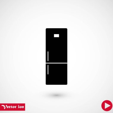 buzdolabı simge vektör, düz tasarım en iyi vektör simgesi