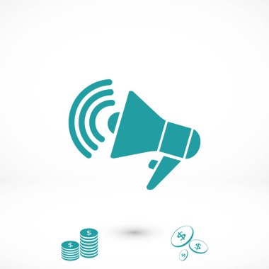 hoparlör simgesi vektör, düz tasarım en iyi vektör simgesi