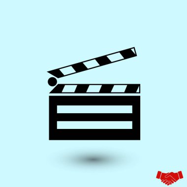 simgeler Sinematografi sinema simgesi, düz tasarım en iyi vektör simgesi ayarla