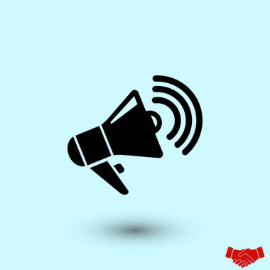 hoparlör simgesi vektör, düz tasarım en iyi vektör simgesi