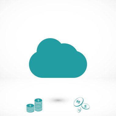 clond vektör simgesi, düz tasarım en iyi vektör simgesi