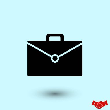 Çanta simge vektör, düz tasarım en iyi vektör simgesi