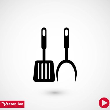 Barbekü simge vektör, düz tasarım en iyi vektör simgesi