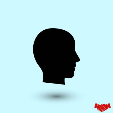 baş vektör simgesi, düz tasarım en iyi vektör simgesi