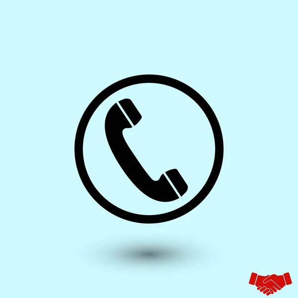 Telephone Reciver Vector Icon Flat Design Best Vector Icon — Stock Vector