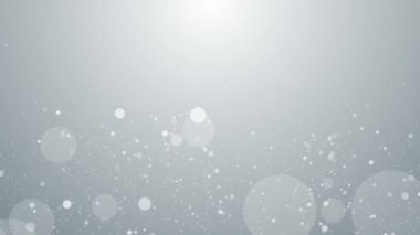 Parçacıklar beyaz iş temiz parlak parıltı bokeh toz arka plan döngü
