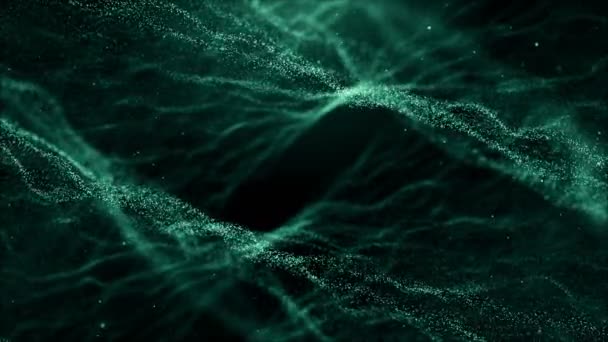 Partículas Polvo Bokeh Abstracto Luz Movimiento Títulos Cinemático Fondo Lazo — Vídeos de Stock