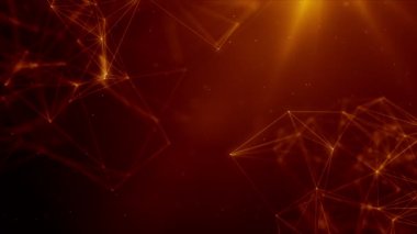 Plexus soyut ağ teknolojisi bilimi arka plan döngüsü