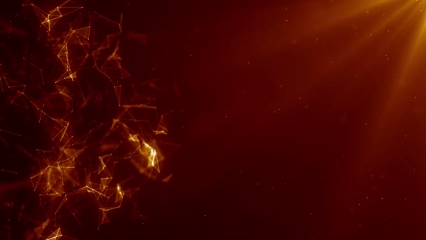 Plexus abstrait réseau entreprise technologie science fond boucle