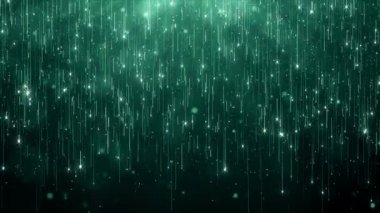 Toz parçacıkları bokeh soyut hareket ışık başlık sinematik arka plan döngü