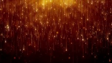 Toz parçacıkları bokeh soyut hareket ışık başlık sinematik arka plan döngü