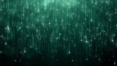 Toz parçacıkları bokeh soyut hareket ışık başlık sinematik arka plan döngü