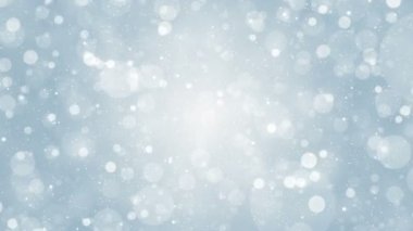 Parçacıklar beyaz iş temiz parlak parıltı bokeh toz arka plan döngü