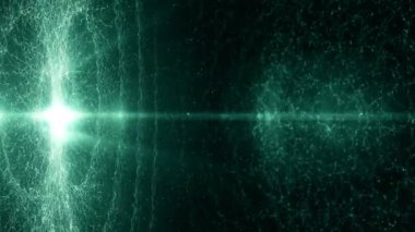 Toz parçacıkları bokeh soyut hareket ışık başlık sinematik arka plan döngü