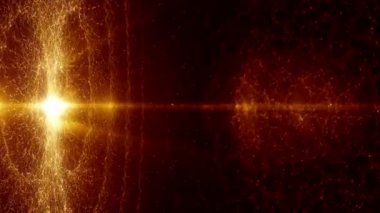 Toz parçacıkları bokeh soyut hareket ışık başlık sinematik arka plan döngü