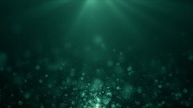 Toz parçacıkları bokeh soyut hareket ışık başlık sinematik arka plan döngü