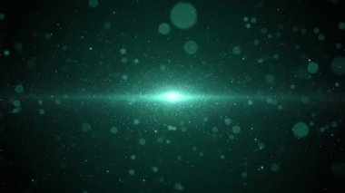 Toz parçacıkları bokeh soyut hareket ışık başlık sinematik arka plan döngü