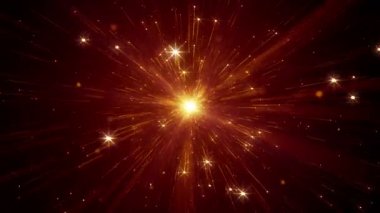 Toz parçacıkları bokeh soyut hareket ışık başlık sinematik arka plan döngü