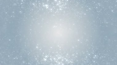 Parçacıklar beyaz iş temiz parlak parıltı bokeh toz arka plan döngü