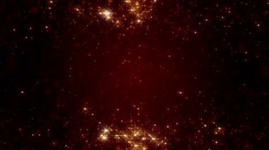 Toz parçacıkları bokeh soyut hareket ışık başlık sinematik arka plan döngü