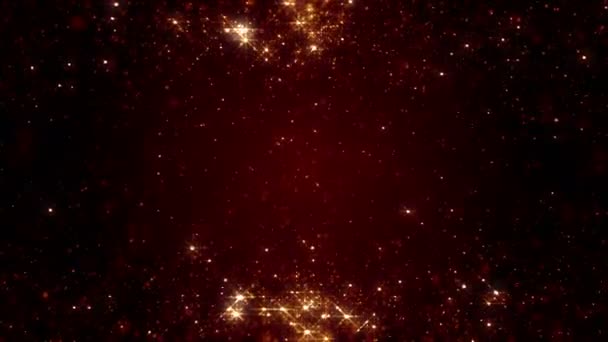 Particules poussière bokeh abstrait lumière mouvement titres cinématique fond boucle 