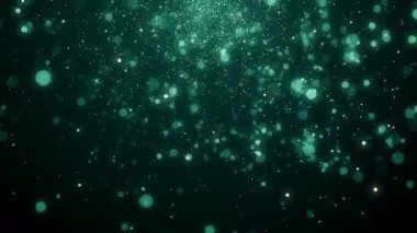 Toz parçacıkları bokeh soyut hareket ışık başlık sinematik arka plan döngü