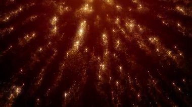 Toz parçacıkları bokeh soyut hareket ışık başlık sinematik arka plan döngü