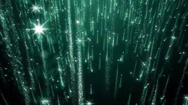 Toz parçacıkları bokeh soyut hareket ışık başlık sinematik arka plan döngü