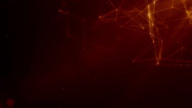 Plexus soyut ağ teknolojisi bilimi arka plan döngüsü