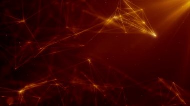 Plexus soyut ağ teknolojisi bilimi arka plan döngüsü