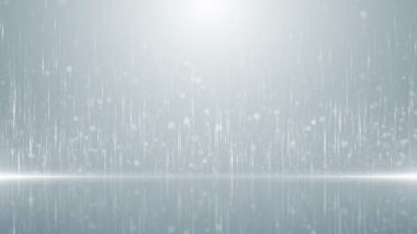 Parçacıklar beyaz iş temiz parlak parıltı bokeh toz arka plan döngü