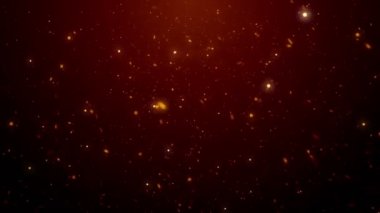 Toz parçacıkları bokeh soyut hareket ışık başlık sinematik arka plan döngü