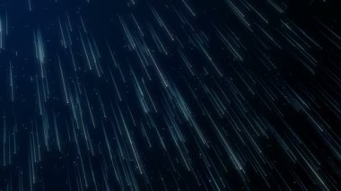 Parçacıklar bokeh toz soyut hareket ışık başlık sinematik arka plan döngü mavi