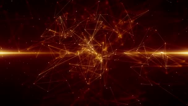 Plexus抽象网络业务技术科学背景循环 — 图库视频影像