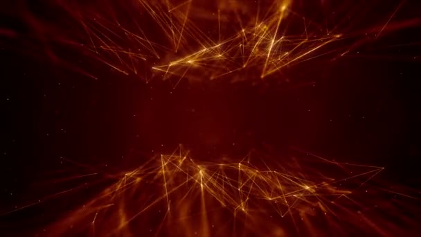 Plexus abstrait réseau entreprise technologie science fond boucle