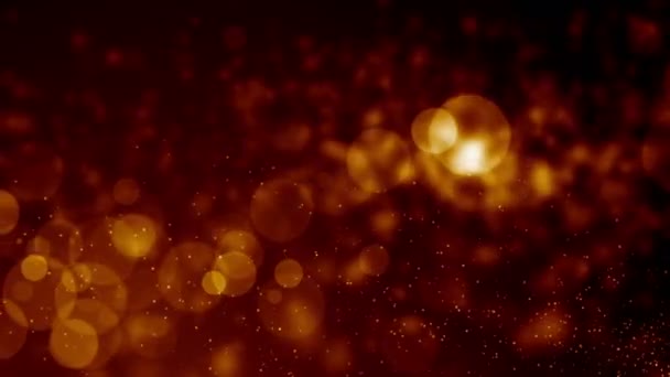 Particles Dust Bokeh Abstract Light Motion Titles Cinematic Background Loop — Stock Video