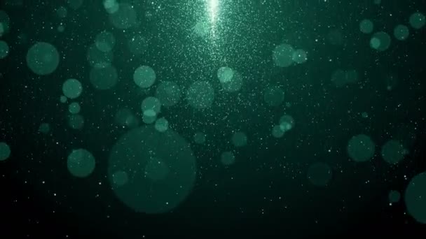 Particules Poussière Bokeh Abstrait Lumière Mouvement Titres Cinématique Fond Boucle — Video