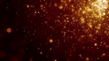 Toz parçacıkları bokeh soyut hareket ışık başlık sinematik arka plan döngü