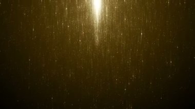 Parçacıklar altın bokeh sim ödülleri toz soyut arkaplan döngüsü